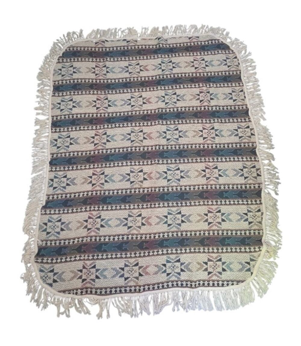 Southwestern Woven Throw Blanket Fringe Rustic Cabin Lodge Western Decor 60x72